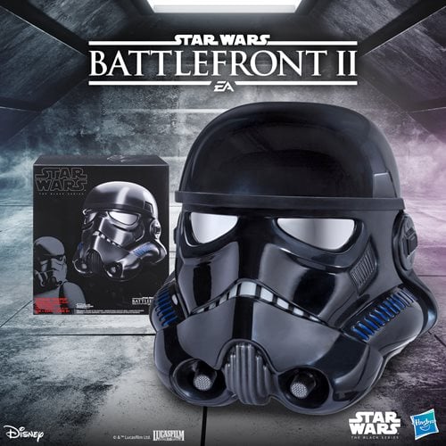 Star Wars The Black Series Shadow Trooper Electronic Voice-Changer Helmet Prop Replica - Exclusive