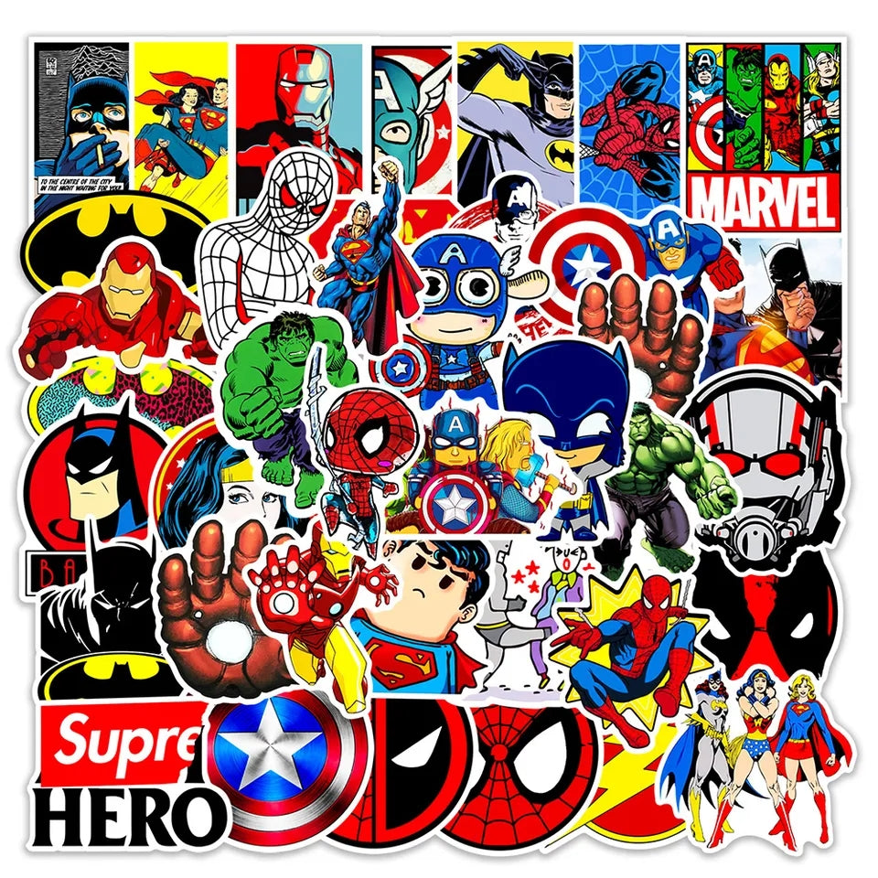 Superhero stickers