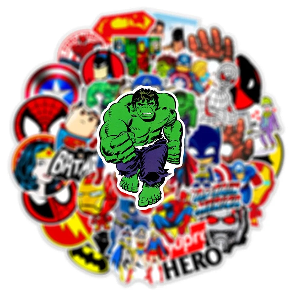 Superhero stickers