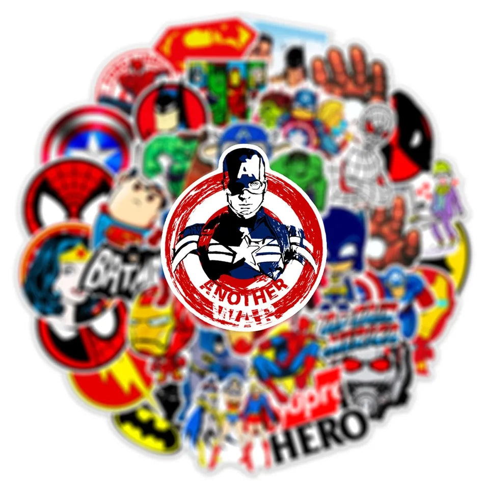 Superhero stickers