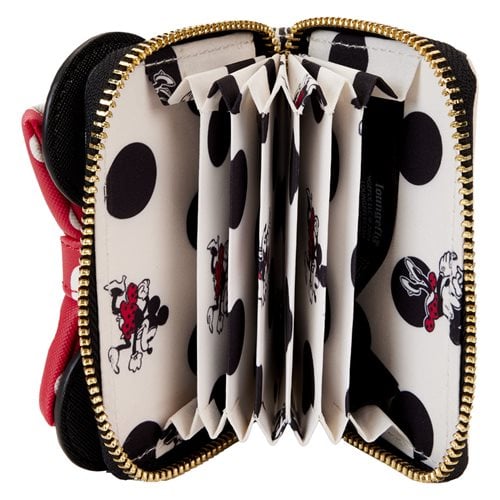 Loungefly Minnie Rocks the Dots Accordion Cardholder