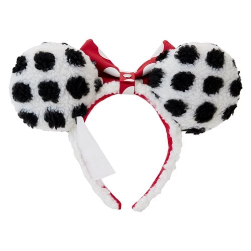 Loungefly Minnie Rocks the Dots Sherpa Headband