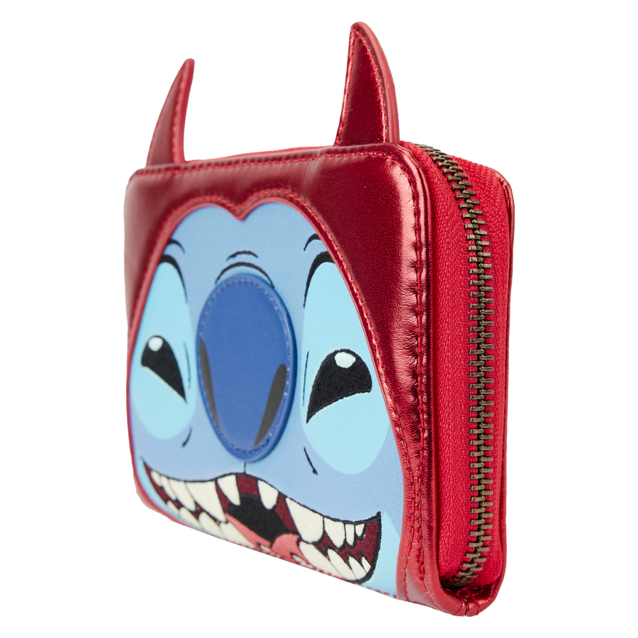 Loungefly Stitch Devil Cosplay Zip-Around Wallet