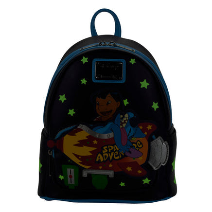 Loungefly Lilo & Stitch Space Adventure Glow in the Dark Mini Backpack