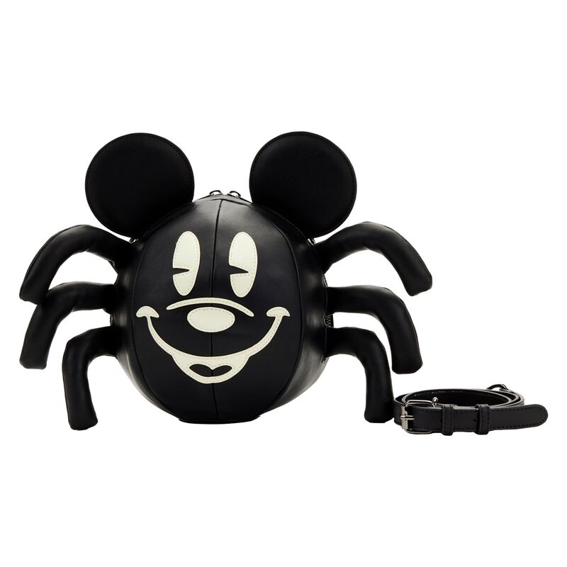 Loungefly Stitch Shoppe Mickey Mouse Glow Spider Crossbody Bag