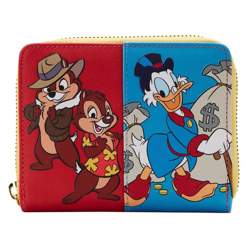 Loungefly Exclusive - Disney Afternoon Cartoons Color Block Mini Backpack and Zip Around Wallet