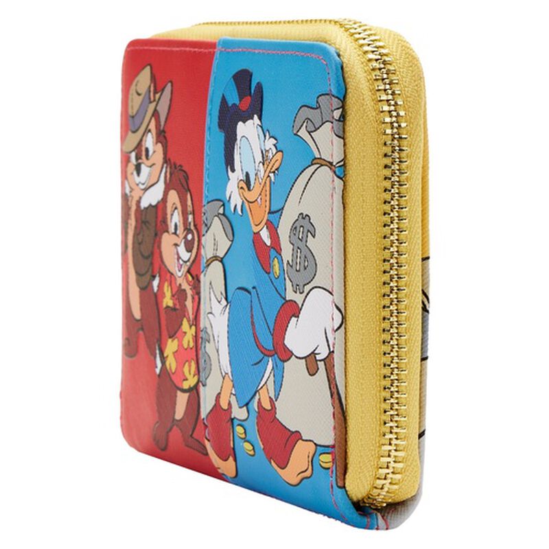 Loungefly Exclusive - Disney Afternoon Cartoons Color Block Mini Backpack and Zip Around Wallet