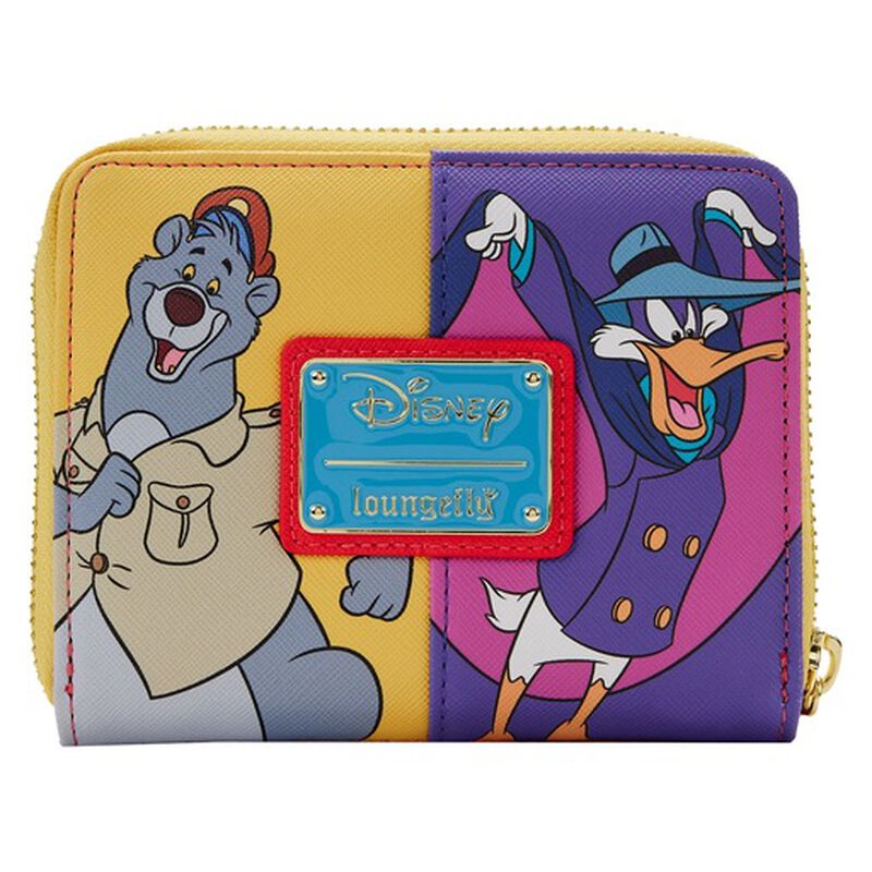 Loungefly Exclusive - Disney Afternoon Cartoons Color Block Mini Backpack and Zip Around Wallet