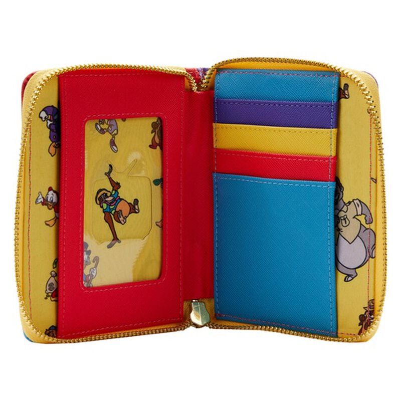 Loungefly Exclusive - Disney Afternoon Cartoons Color Block Mini Backpack and Zip Around Wallet