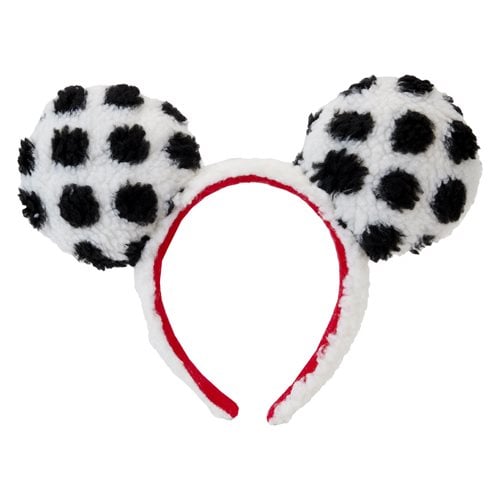 Loungefly Minnie Rocks the Dots Sherpa Headband