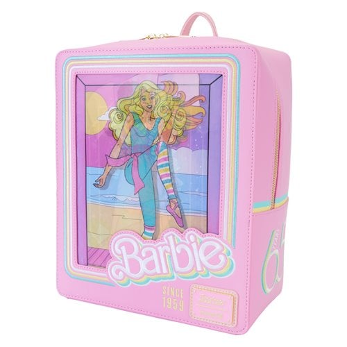 Loungefly Barbie 65th Anniversary Doll Box Triple Lenticular Mini-Backpack