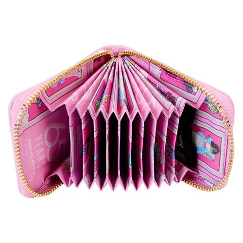 Loungefly Barbie 65th Anniversary Doll Box Triple Lenticular Accordion Wallet