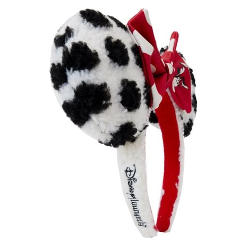 Loungefly Minnie Rocks the Dots Sherpa Headband