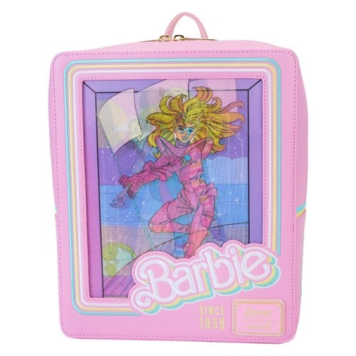 Loungefly Barbie 65th Anniversary Doll Box Triple Lenticular Mini-Backpack