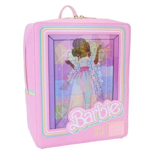 Loungefly Barbie 65th Anniversary Doll Box Triple Lenticular Mini-Backpack