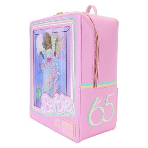 Loungefly Barbie 65th Anniversary Doll Box Triple Lenticular Mini-Backpack