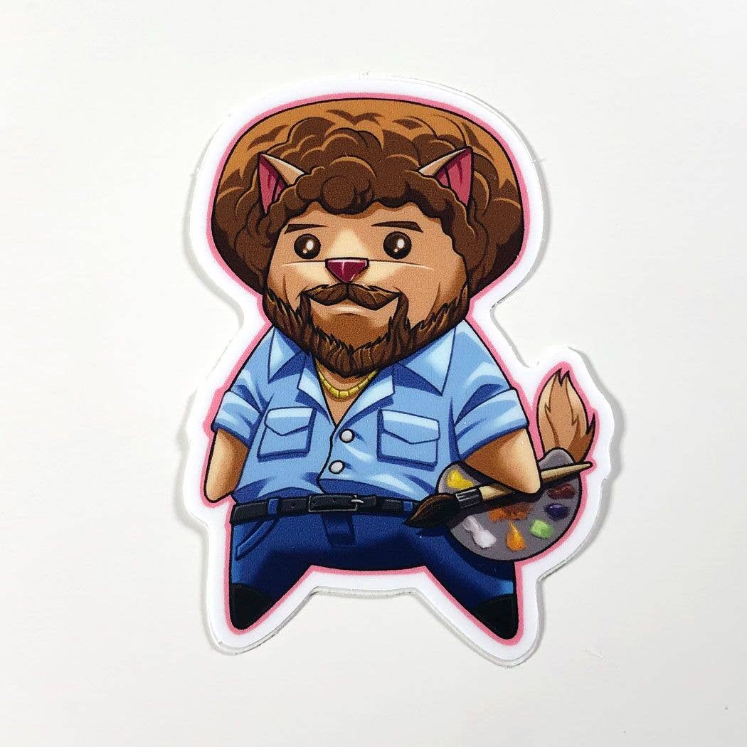 Bob Ross - PopCat Vinyl Sticker